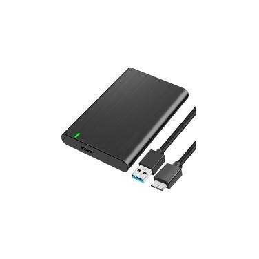 Boîtier externe 2.5p SATA USB 3.0 Alu noir 
