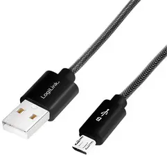 Câble de charge et données, USB-micro USB mâle, 1m 