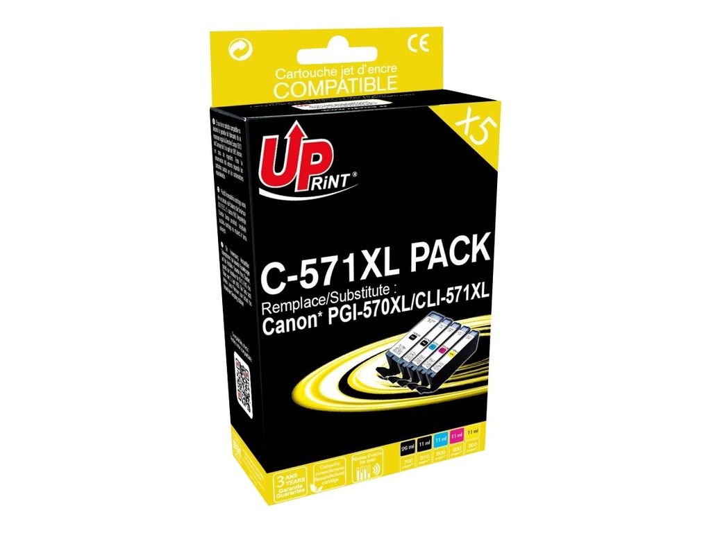 Cartouches compatibles Canon CLI-571XL/PGI-570XL  (GENER'INK)