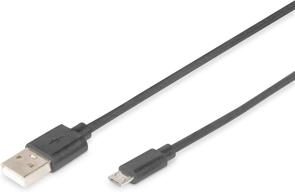 Câble micro usb - usb 2.0-1.8 m noir DIGITUS