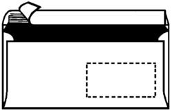 25 envellopes C6, sans fenêtre, blanc