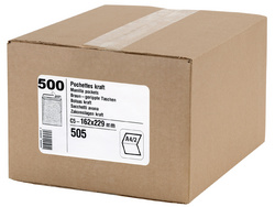 500 Enveloppes, C6, 114 x 162 mm, sans fenêtre, blanc