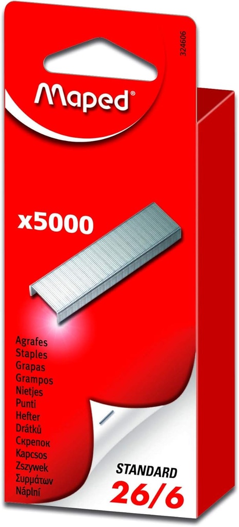 Maped 5000 agraphes 26/6 zinguées