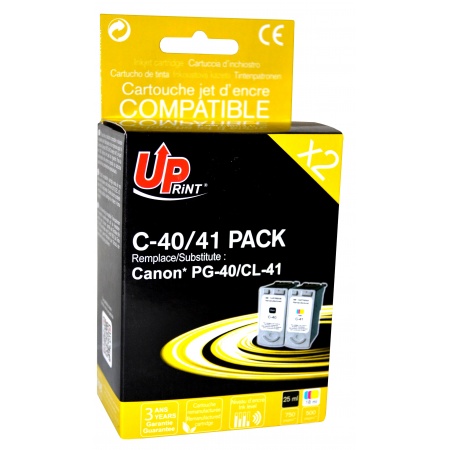 2 CARTOUCHES COMPATIBLES CANON PG40 - CL41