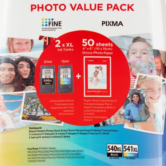 Pack Canon PG 540 XLCL-541XL Photo Value 
