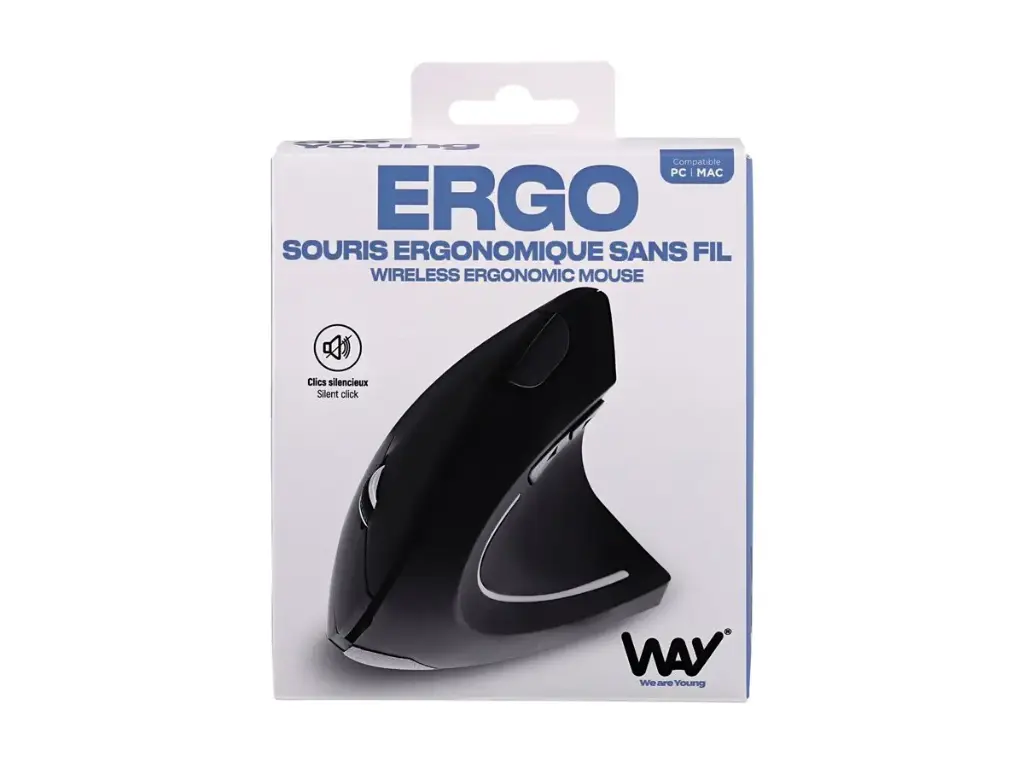  Souris sans fil ergonomique 