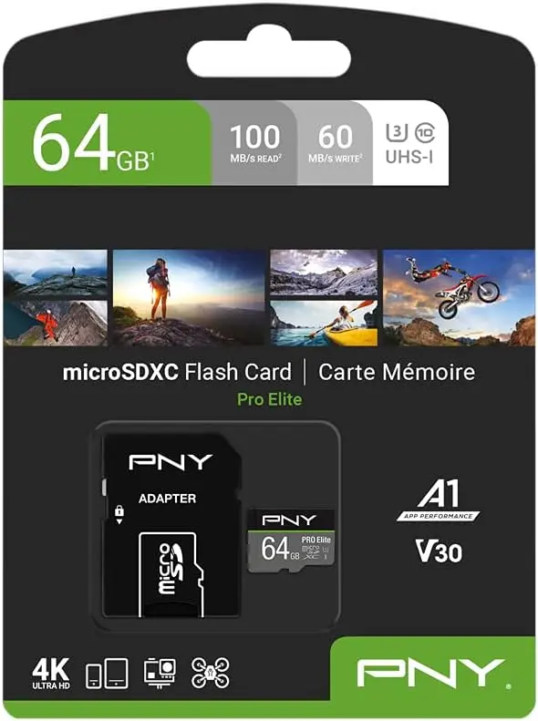 Carte mémoire micro SDHC 64 GB cl10