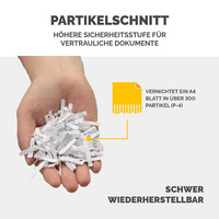 Destructeur de documents, coupe croisée 4x 34 mm