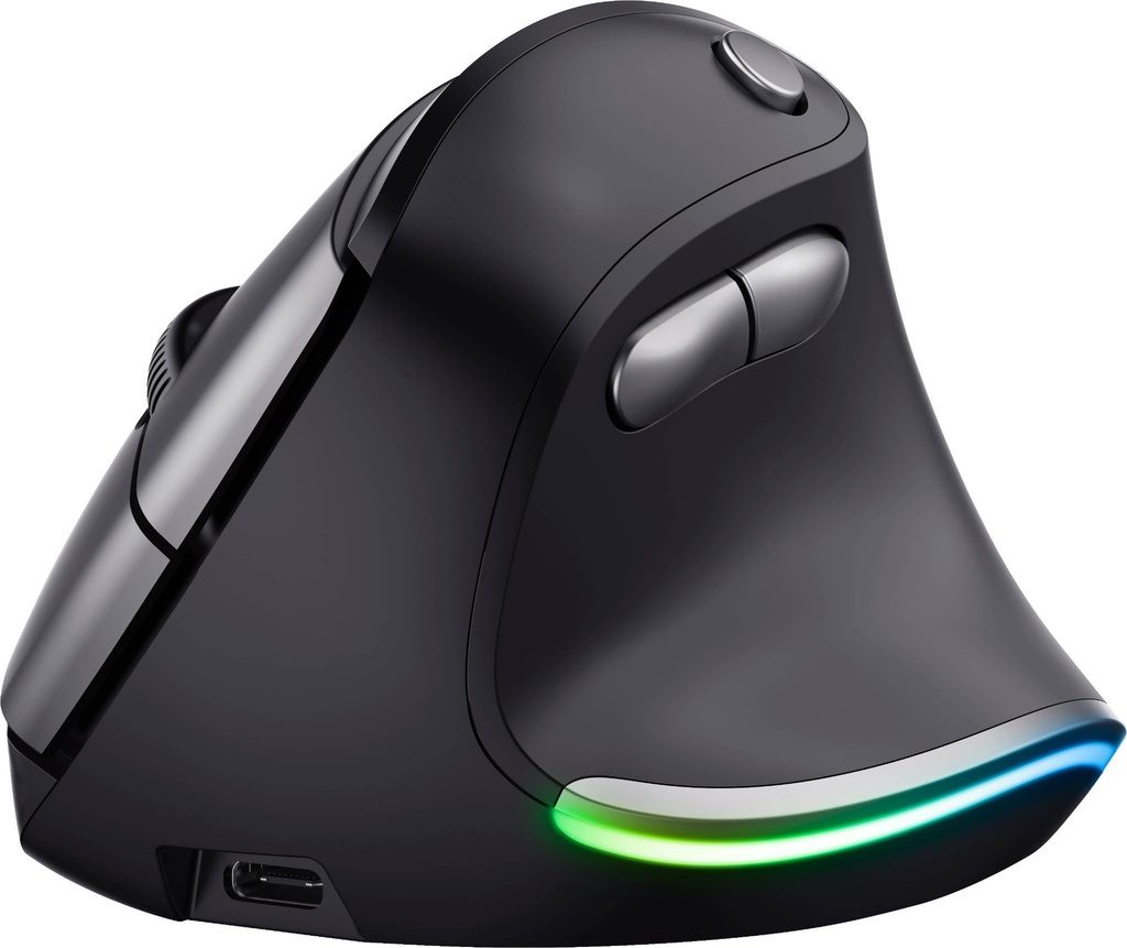 Souris ergonomique s/fil trust