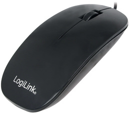 Souris filaire logilink noir ultra slim