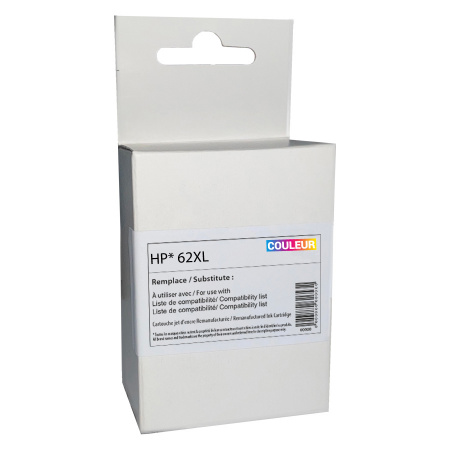 Cartouche compatible hp 62 xl couleur
