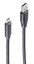 [cableusbc3] Câble USB 2.0, mâle C - mâle A 1m