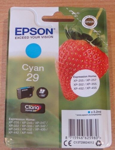 [EPST29C] Cartouche Epson T29 Cyan 