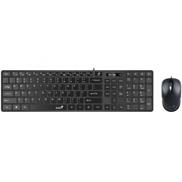 [clavier3] Clavier Souris USB Black Slim Star C126