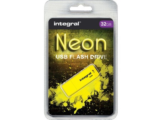 [CLEUSB41] Clé USB - 32 Go integral yellow