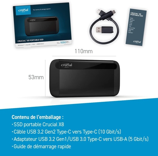 [ddext2] Disque SSD externe USB 3.2 1To