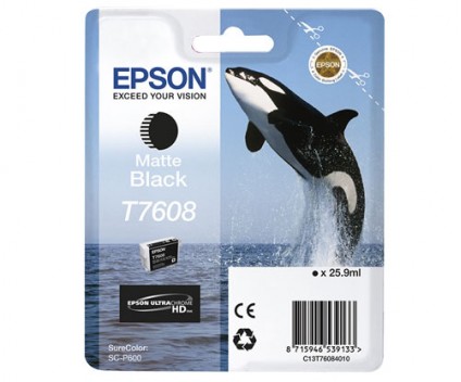 [EPST7608] EPSON CARTOUCHE NOIR MATE T7608