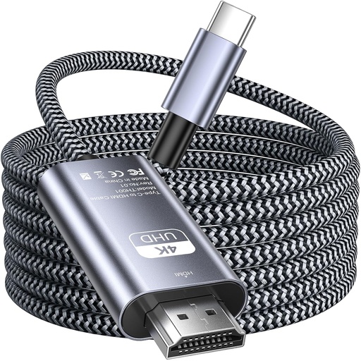 [hdmi usbc] Câble usb c vers hdmi 4k - 2 mètres