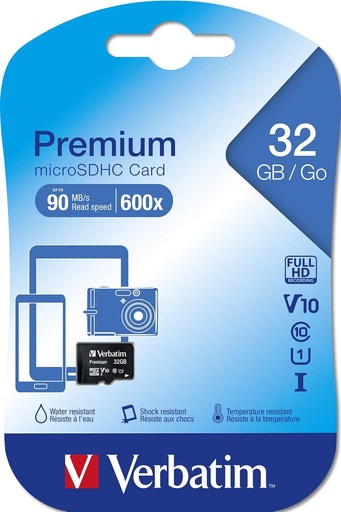 [mem322] Carte mémoire MICRO SDHS 32 GB