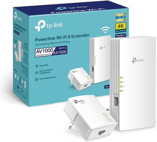 [repeteur] TP-Link Kit CPL Gigabit AV1000 WiFi 6 AX1500