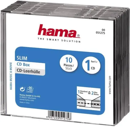 [boitier2] 10 boîtiers pour CD ultra-mince