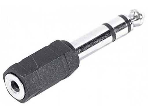 [adapjack] Adaptateur stéréo jack 3.5mm vers 6.35 mm