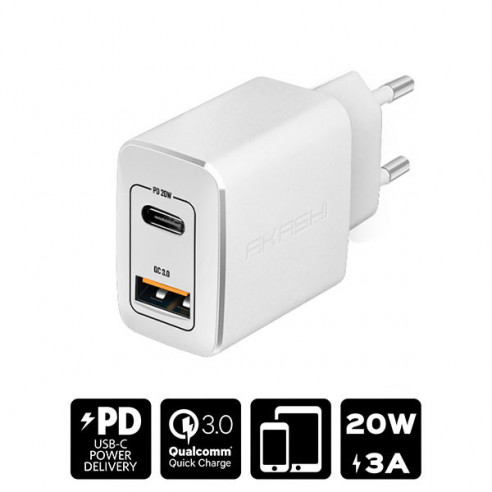 [chargeur5] Charg/sect/intel usb-c/usb 3a 20w wh