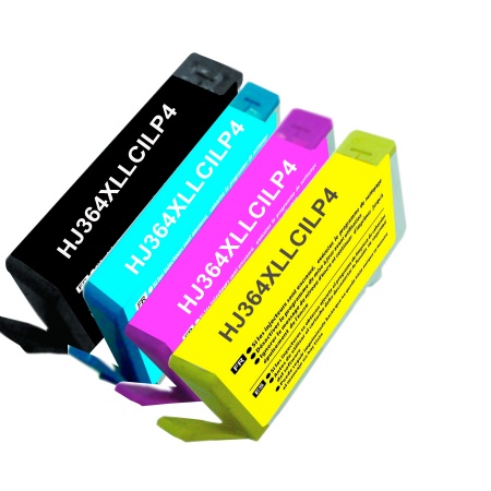 4 Cartouches hp 364 compatibles – neutre