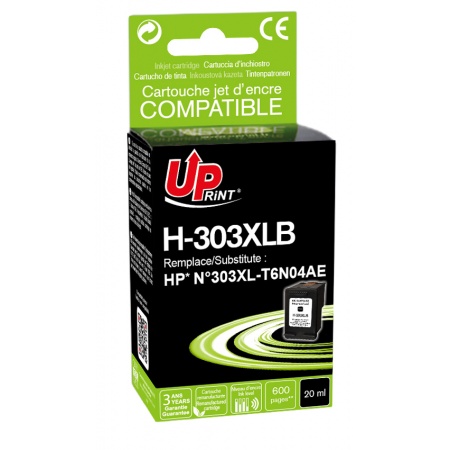 Cartouche compatible hp 303 xl noir – uprint