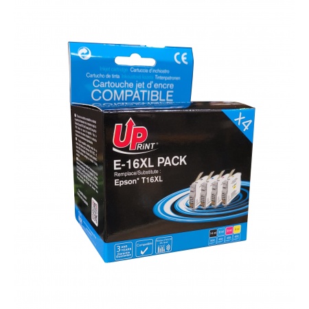 4 CARTOUCHES COMPATIBLES E-16XL – uprint