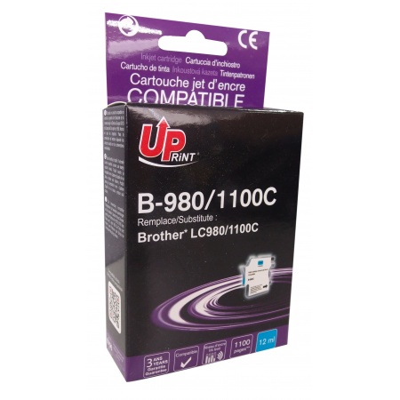 cartouche d'encre compatible Brother LC-980/1100 Cyan – uprint