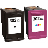 Cartouches compatibles hp 302xl couleur et noir – neutre
