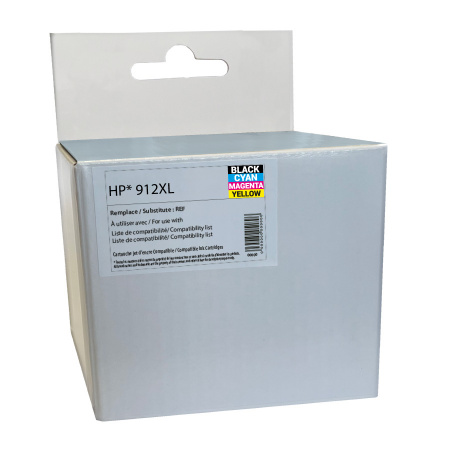 4 cartouches compatibles hp912 – neutre