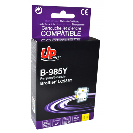 Cartouche compatible BROTHER LC985 jaune – uprint