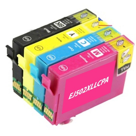 4 cartouches compatibles EPSON 502 jumelles – neutre