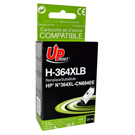 Cartouche compatible noire hp 364 – uprint