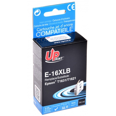 Cartouche compatible EPSON T16XL noir - T1631 plume – neutre