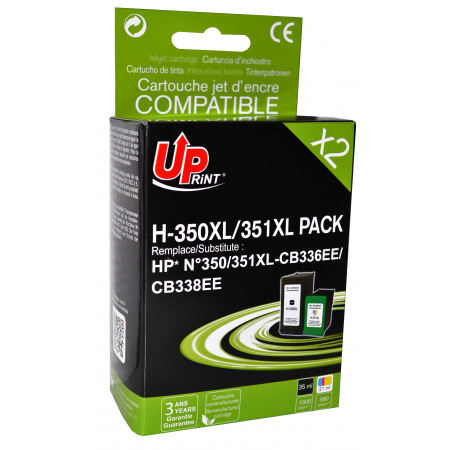 [uph350351] 2 Cartouches compatibles HP 350XL / 351XL