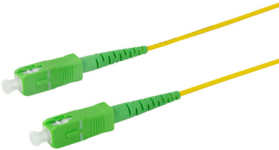 [cablefib1] Câble patch à fibre optique, 2x SC-Simplex, jaune